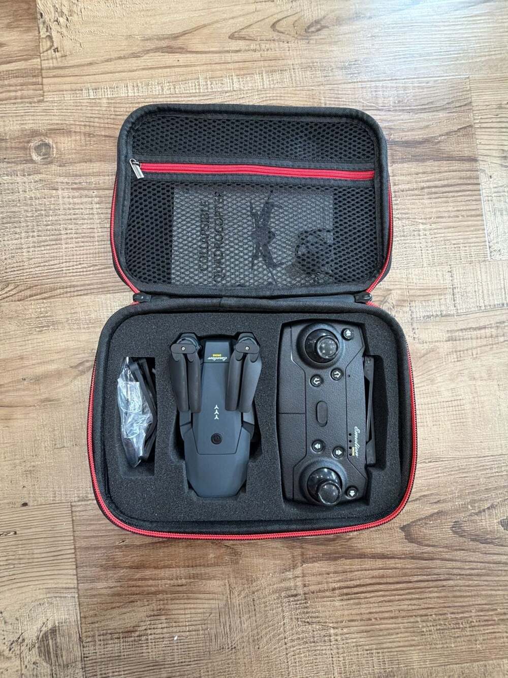 Emotion Drone Black Falcon 2.4GHz Edition Collapsible Quadcopter w Carrying Case